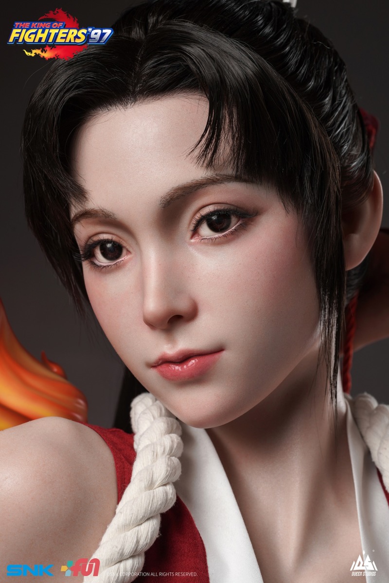 大膽的想法!Queen studios《格鬥天王'97》不知火舞 1/1比例胸像 逼真矽膠徹底還原