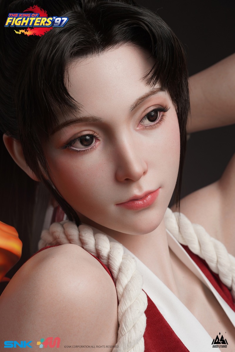 大膽的想法!Queen studios《格鬥天王'97》不知火舞 1/1比例胸像 逼真矽膠徹底還原