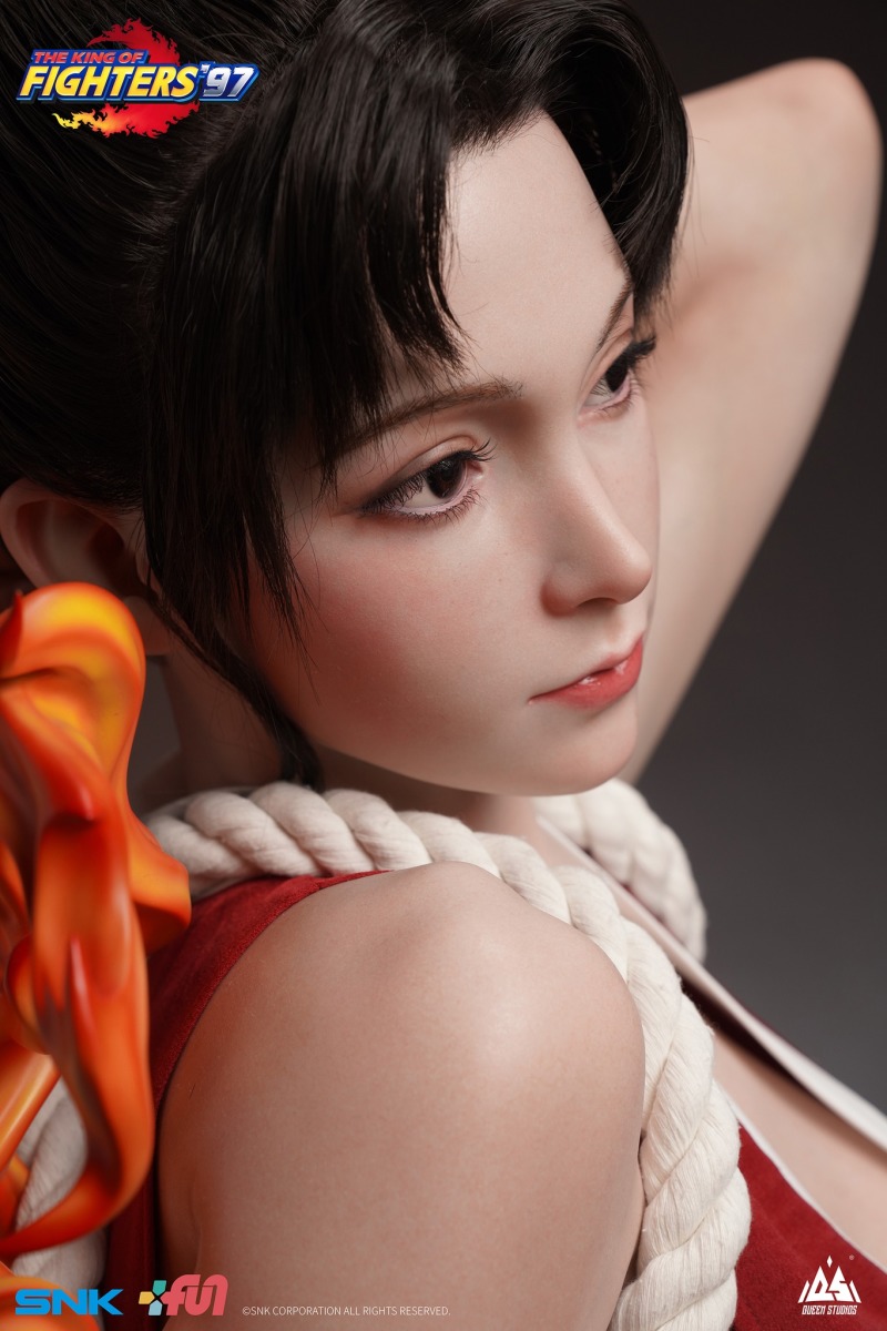大膽的想法!Queen studios《格鬥天王'97》不知火舞 1/1比例胸像 逼真矽膠徹底還原