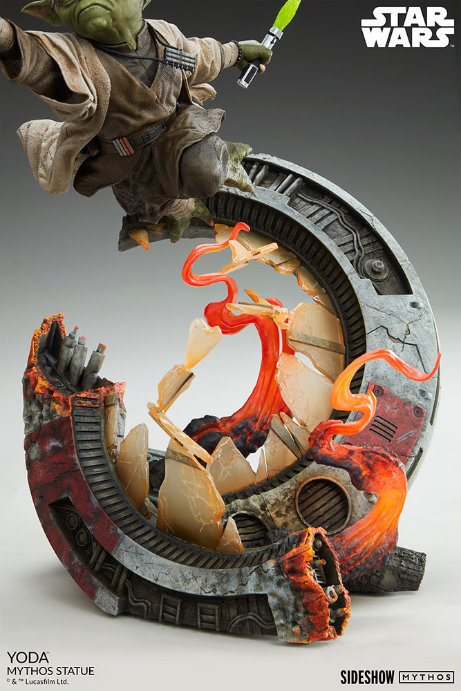 Sideshow Collectibles《星際大戰》尤達（Yoda）- Mythos 全身雕像 敏捷作戰姿態躍動再現！