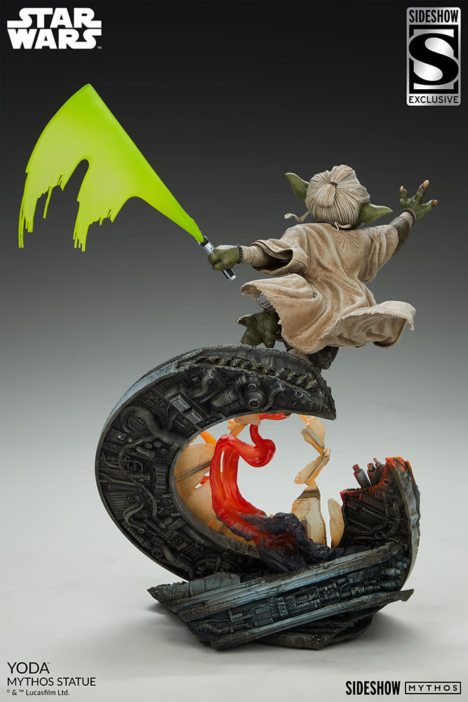 Sideshow Collectibles《星際大戰》尤達（Yoda）- Mythos 全身雕像 敏捷作戰姿態躍動再現！