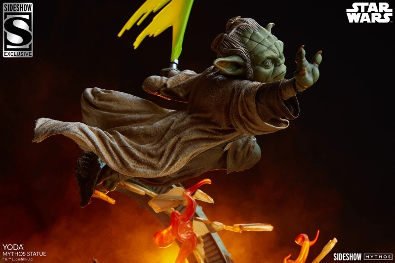 Sideshow Collectibles《星際大戰》尤達（Yoda）- Mythos 全身雕像 敏捷作戰姿態躍動再現！