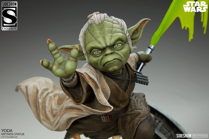 Sideshow Collectibles《星際大戰》尤達（Yoda）- Mythos 全身雕像 敏捷作戰姿態躍動再現！