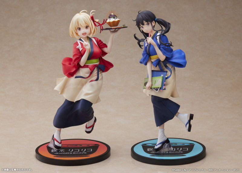 追加傳說中的大便!ANIPLEX《Lycoris Recoil 莉可麗絲》井之上瀧奈 1/7 比例模型 可愛的雙馬尾店服上菜