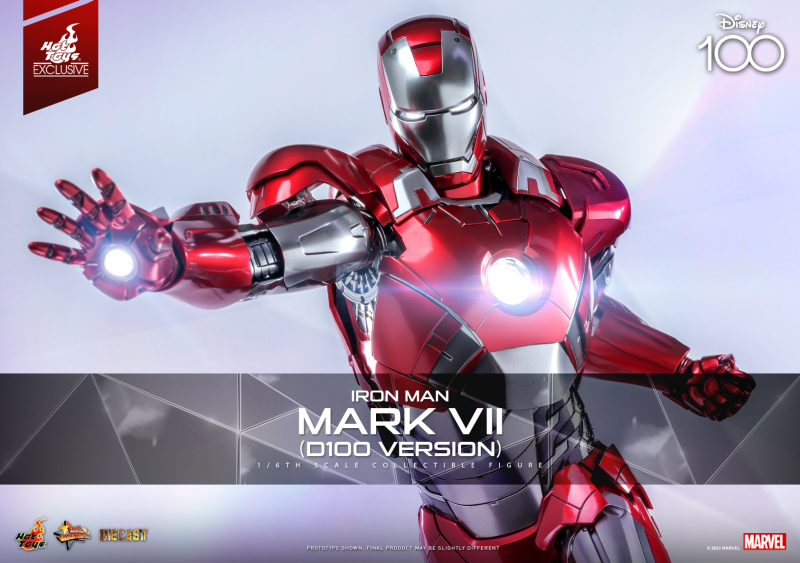 Hot Toys – MMS696D54 – 鋼鐵人馬克7 D100版本（Iron Man Mark VII D100 Version）1/6 比例收藏級人偶【Hot Toys限定】