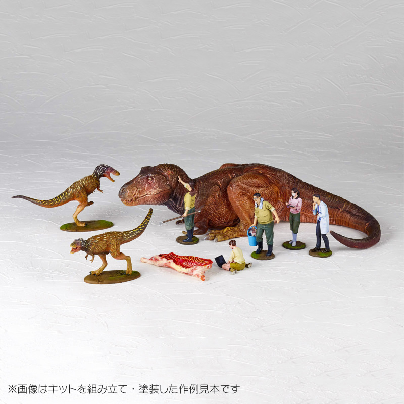 由松村忍雕塑的超寫實生物細節『ARTPLA 1/35 研究員與暴龍套組 』預計 07 月發售！