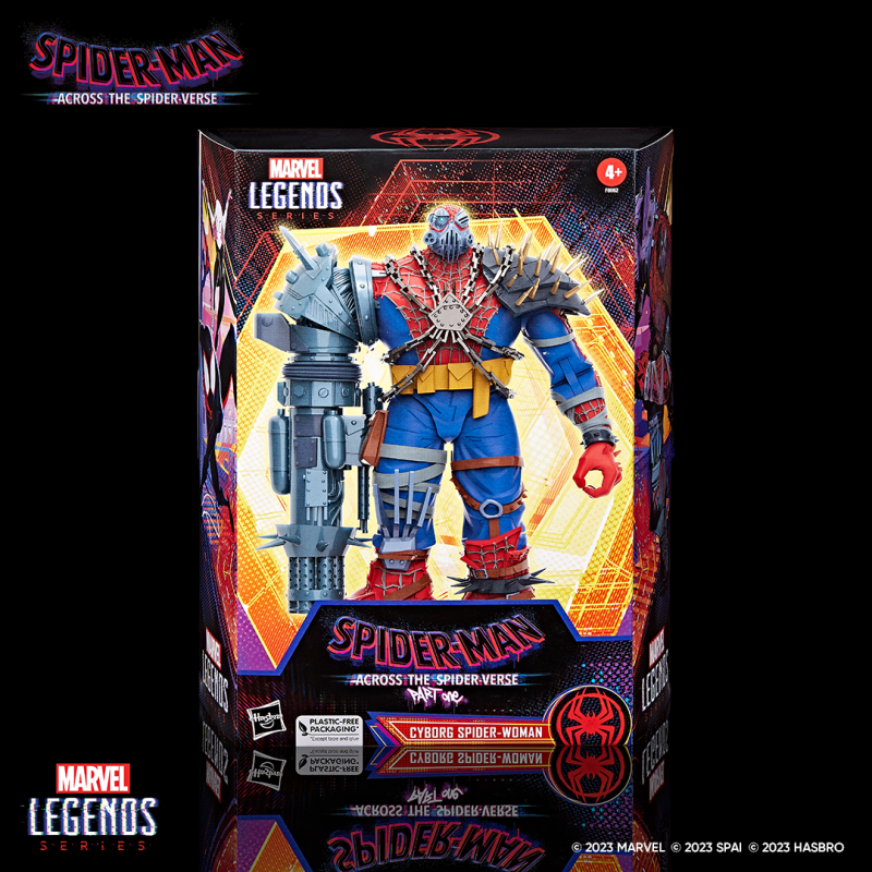 HASBRO 漫威傳奇系列「生化蜘蛛女」(Cyborg Spider-Woman)可動人偶 極具侵略感的不對稱造型!