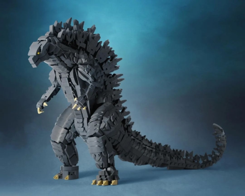 Jayfa 樂高 MOC 作品「哥吉拉 (傳奇影業版) 」磚拼模型 足以撼動對樂高可能性認知的極致造型!