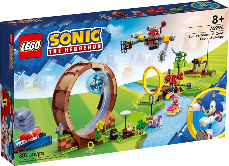LEGO 76990、76991、76992、76994《音速小子》主題四款盒組發表 全新「蛋頭博士」人偶登場！