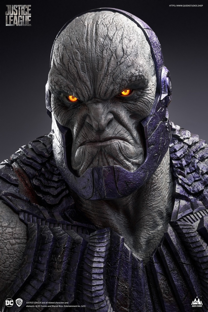 Queen Studios《查克·史奈德之正義聯盟》達克賽德（Darkseid）1：1 比例胸像 底部還有一尊王座上的迷你達克！