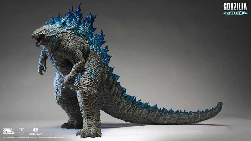 發光般的背鰭!SPIRAL STUDIO TOTM系列「哥吉拉 II 怪獸之王 哥吉拉(原子吐息)」限量雕像