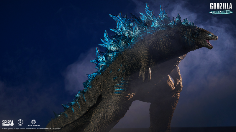 發光般的背鰭!SPIRAL STUDIO TOTM系列「哥吉拉 II 怪獸之王 哥吉拉(原子吐息)」限量雕像