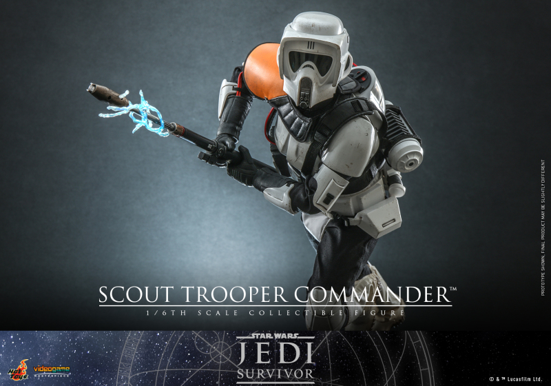Hot Toys《星際大戰 絕地：倖存者》帝國偵察兵指揮官（Scout Trooper Commander）1/6 比例收藏級人偶 配有可伸縮帶電鎮暴棍！