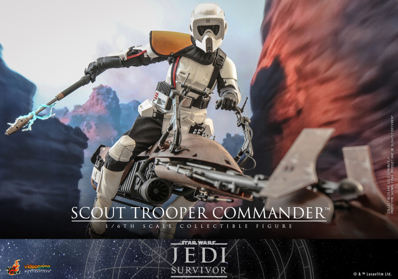 Hot Toys《星際大戰 絕地：倖存者》帝國偵察兵指揮官（Scout Trooper Commander）1/6 比例收藏級人偶 配有可伸縮帶電鎮暴棍！