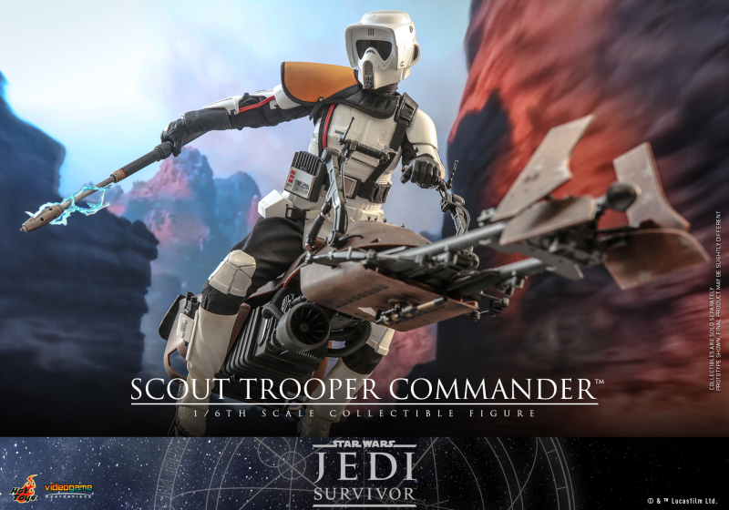 Hot Toys《星際大戰 絕地：倖存者》帝國偵察兵指揮官（Scout Trooper Commander）1/6 比例收藏級人偶 配有可伸縮帶電鎮暴棍！