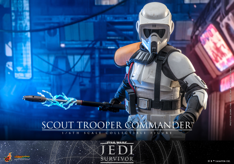 Hot Toys《星際大戰 絕地：倖存者》帝國偵察兵指揮官（Scout Trooper Commander）1/6 比例收藏級人偶 配有可伸縮帶電鎮暴棍！