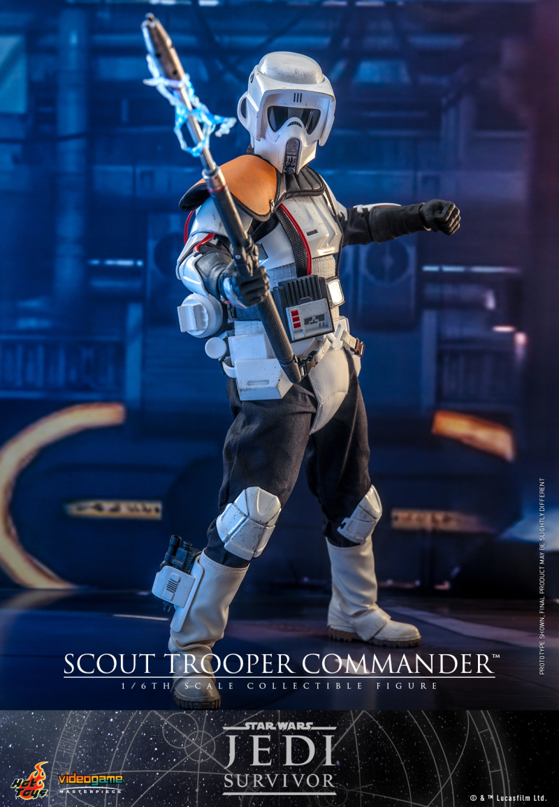 Hot Toys《星際大戰 絕地：倖存者》帝國偵察兵指揮官（Scout Trooper Commander）1/6 比例收藏級人偶 配有可伸縮帶電鎮暴棍！