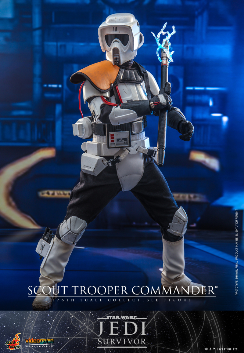 Hot Toys《星際大戰 絕地：倖存者》帝國偵察兵指揮官（Scout Trooper Commander）1/6 比例收藏級人偶 配有可伸縮帶電鎮暴棍！