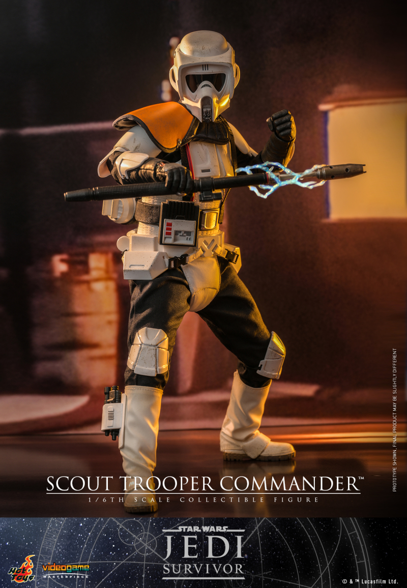 Hot Toys《星際大戰 絕地：倖存者》帝國偵察兵指揮官（Scout Trooper Commander）1/6 比例收藏級人偶 配有可伸縮帶電鎮暴棍！