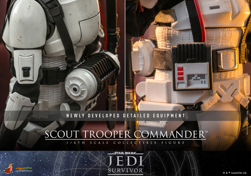 Hot Toys《星際大戰 絕地：倖存者》帝國偵察兵指揮官（Scout Trooper Commander）1/6 比例收藏級人偶 配有可伸縮帶電鎮暴棍！