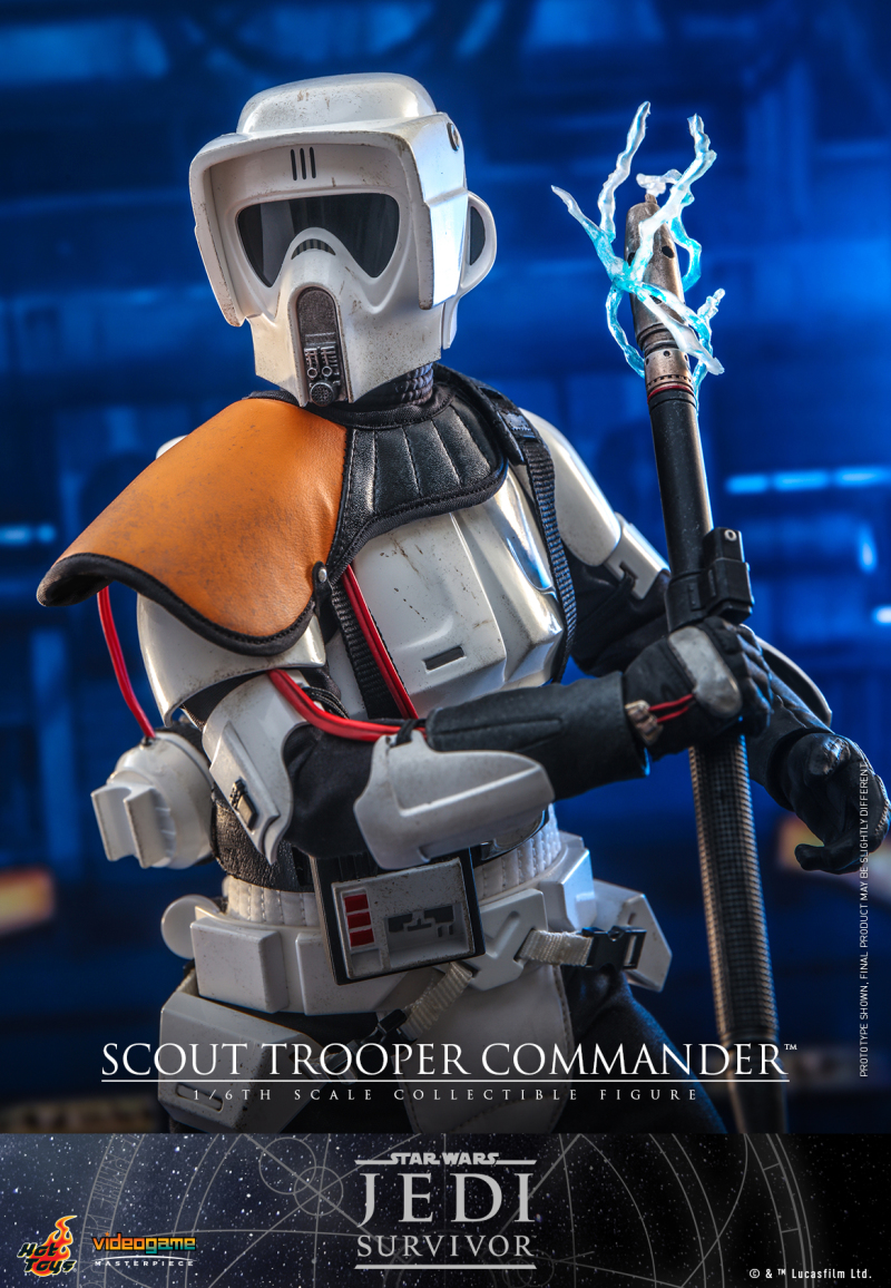 Hot Toys《星際大戰 絕地：倖存者》帝國偵察兵指揮官（Scout Trooper Commander）1/6 比例收藏級人偶 配有可伸縮帶電鎮暴棍！