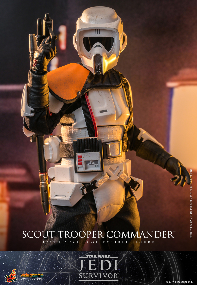 Hot Toys《星際大戰 絕地：倖存者》帝國偵察兵指揮官（Scout Trooper Commander）1/6 比例收藏級人偶 配有可伸縮帶電鎮暴棍！