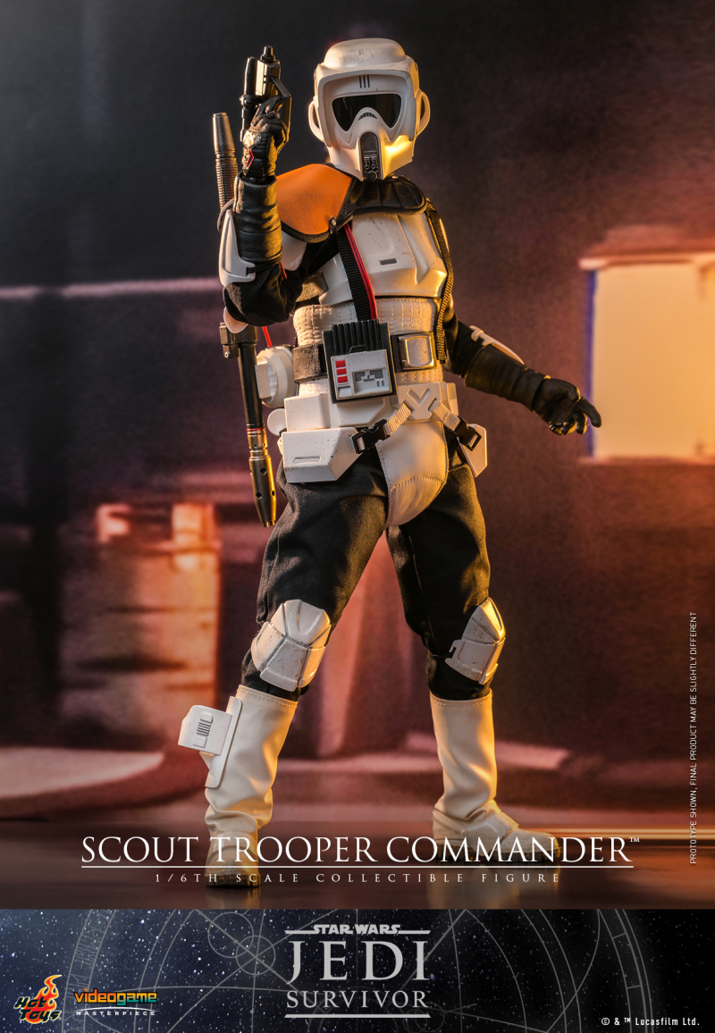 Hot Toys《星際大戰 絕地：倖存者》帝國偵察兵指揮官（Scout Trooper Commander）1/6 比例收藏級人偶 配有可伸縮帶電鎮暴棍！