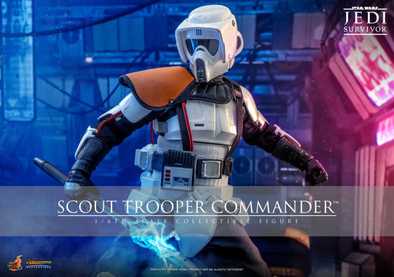 Hot Toys《星際大戰 絕地：倖存者》帝國偵察兵指揮官（Scout Trooper Commander）1/6 比例收藏級人偶 配有可伸縮帶電鎮暴棍！