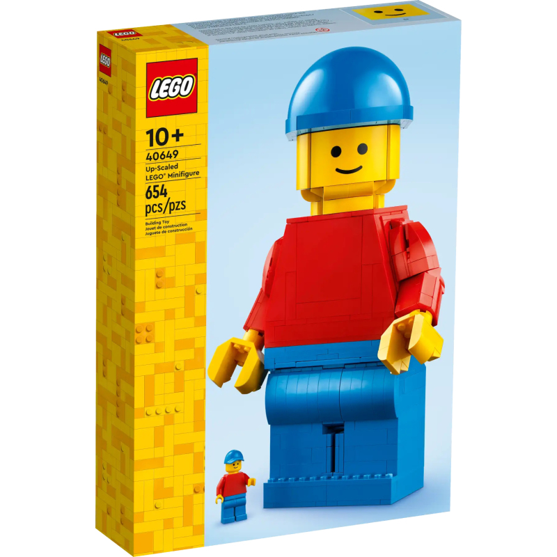LEGO 40649「放大版樂高人偶」帽子掀開還能發現隱藏駕駛座！（Up-Scaled LEGO Minifigure）