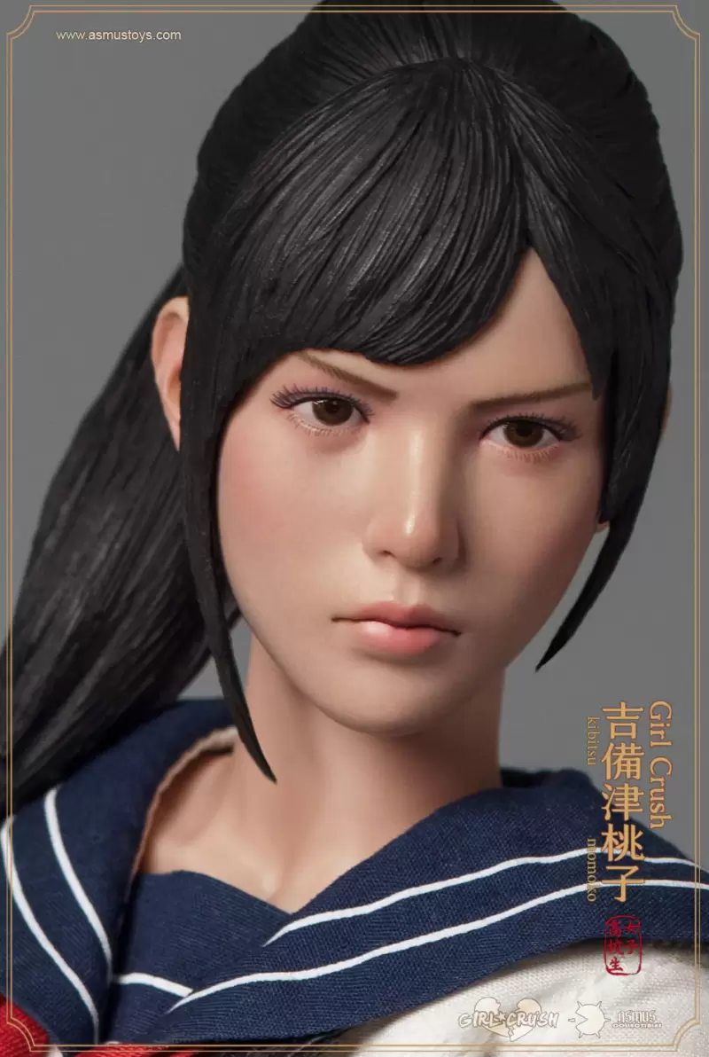 ASMUS TOYS原創 Girl Crush 系列「吉備津桃子」12吋可動人偶 高校生/斬鬼武士雙身分超豪華配件！