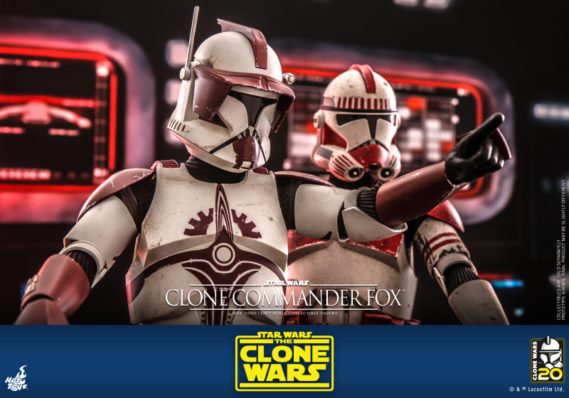 Hot Toys《星際大戰:複製人之戰》複製人指揮官福克斯(Clone Commander Fox)1/6 比例收藏級人偶 胸前獨特紋章再現!