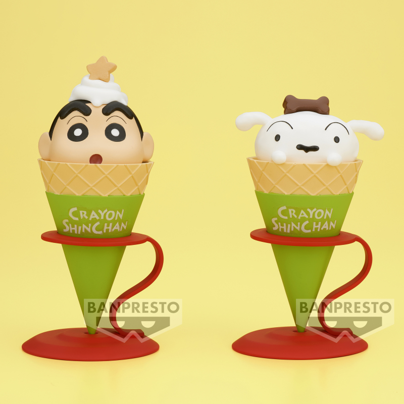 BANPRESTO景品《蠟筆小新》Ice cream Collection~小新&小白~化身可口甜筒冰淇淋!