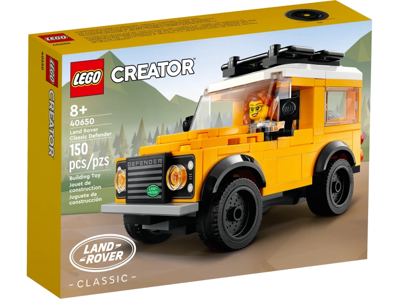 LEGO 40650 創意系列「Land Rover Classic Defender」樂高人偶規格的精巧外型！