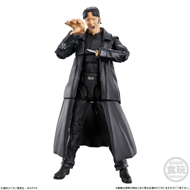 萬代食玩「SMP Kit Makes Pose《鏈鋸人》武士刀 套組」組裝模型 附還原激戰的素顏等替換件！