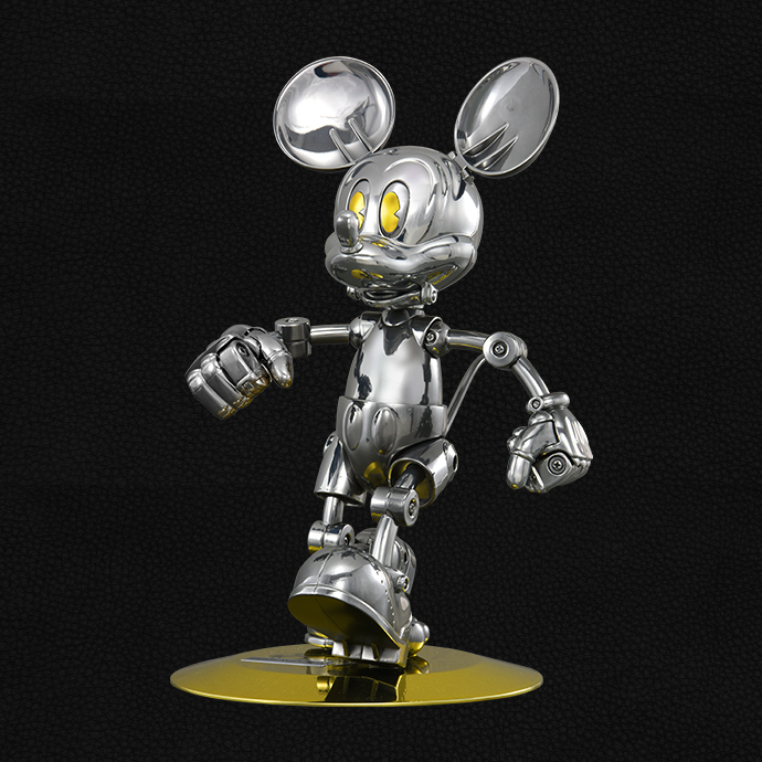 TAKARATOMY×空山基 迪士尼100周年紀念「Disney100 FUTURE MICKEY」未來米奇 合金可動玩偶！