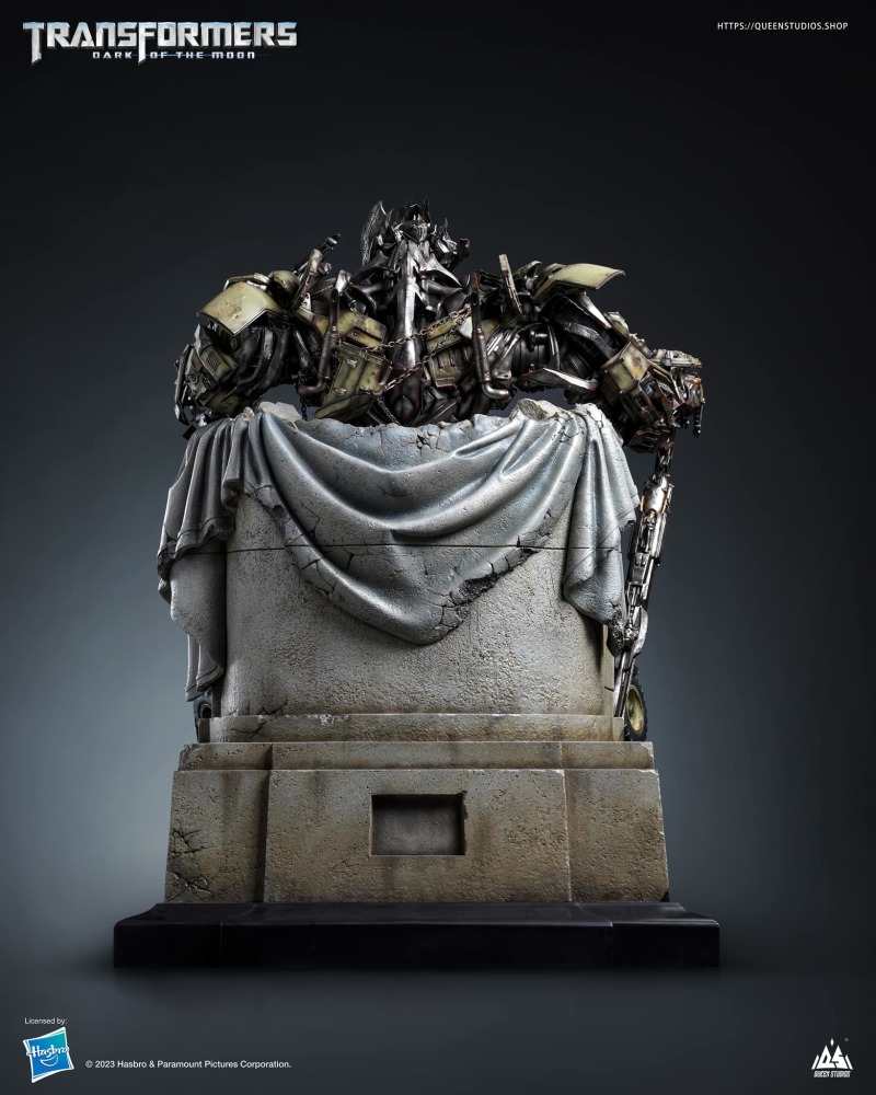 Queen Studios《變形金剛3》「王座上的密卡登」全身雕像 惡之梟雄的沈重威壓感,襲來!