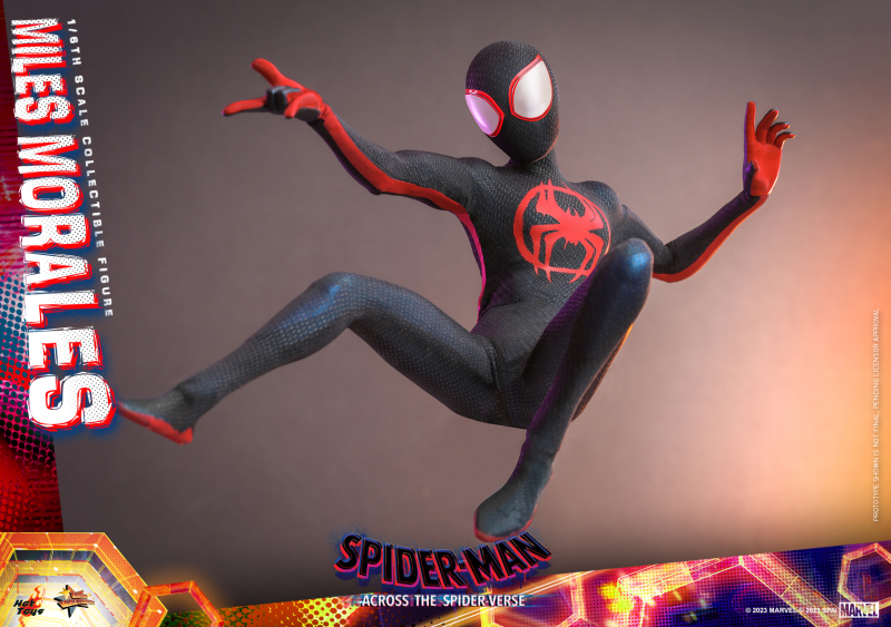 Hot Toys《蜘蛛人:穿越新宇宙》邁爾斯·摩拉斯(Miles Morales)1/6 比例收藏級人偶 英雄造型&日常穿搭一次滿足!