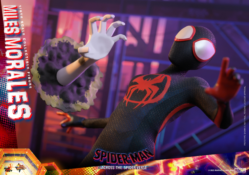 Hot Toys《蜘蛛人:穿越新宇宙》邁爾斯·摩拉斯(Miles Morales)1/6 比例收藏級人偶 英雄造型&日常穿搭一次滿足!
