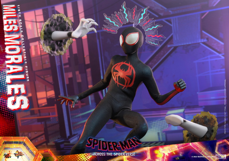 Hot Toys《蜘蛛人:穿越新宇宙》邁爾斯·摩拉斯(Miles Morales)1/6 比例收藏級人偶 英雄造型&日常穿搭一次滿足!