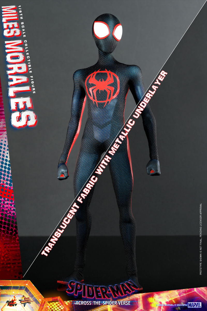 Hot Toys《蜘蛛人:穿越新宇宙》邁爾斯·摩拉斯(Miles Morales)1/6 比例收藏級人偶 英雄造型&日常穿搭一次滿足!