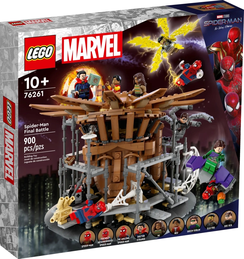 LEGO 76261《蜘蛛人：無家日》蜘蛛人最終戰役（Spider-Man Final Battle）想要三代同堂就買這一組！