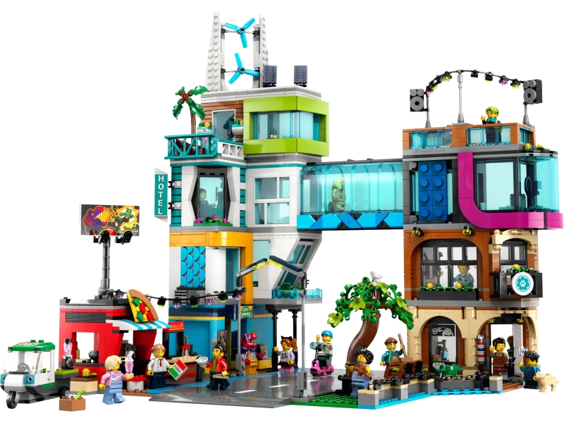 LEGO 60376～60380、60398 城市系列 6 月發售新作 PART.2 擁有搶眼聯通走廊的繁榮市中心落成！