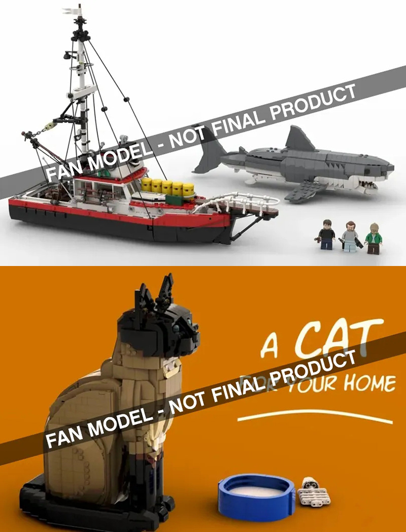 2022 年 LEGO IDEAS 作品第三波審核結果公開！經典電影《大白鯊》、樂高寵物貓將在未來商品化！