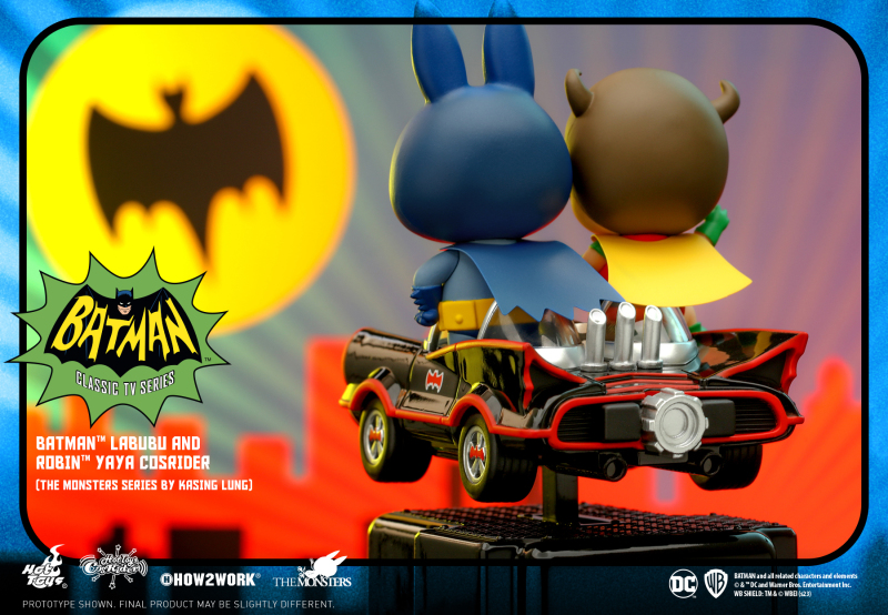 バットマンLABUBU＆ロビンYAYA（ザ・モンスターズ by カシン・ロン) Labubu The Monsters Batman Labubu & Robin YAYA Rocking Car