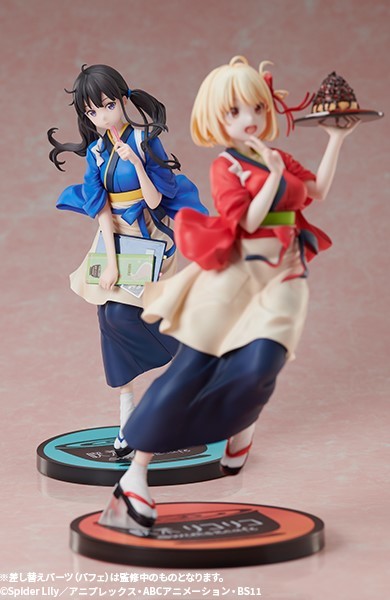 追加傳說中的大便!ANIPLEX《Lycoris Recoil 莉可麗絲》井之上瀧奈 1/7 比例模型 可愛的雙馬尾店服上菜