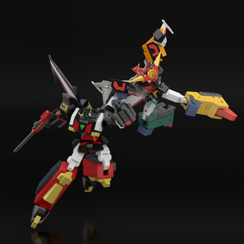 萬代食玩SMP『勇者特急隊轟龍』噴射機、機器人、基地形態三段