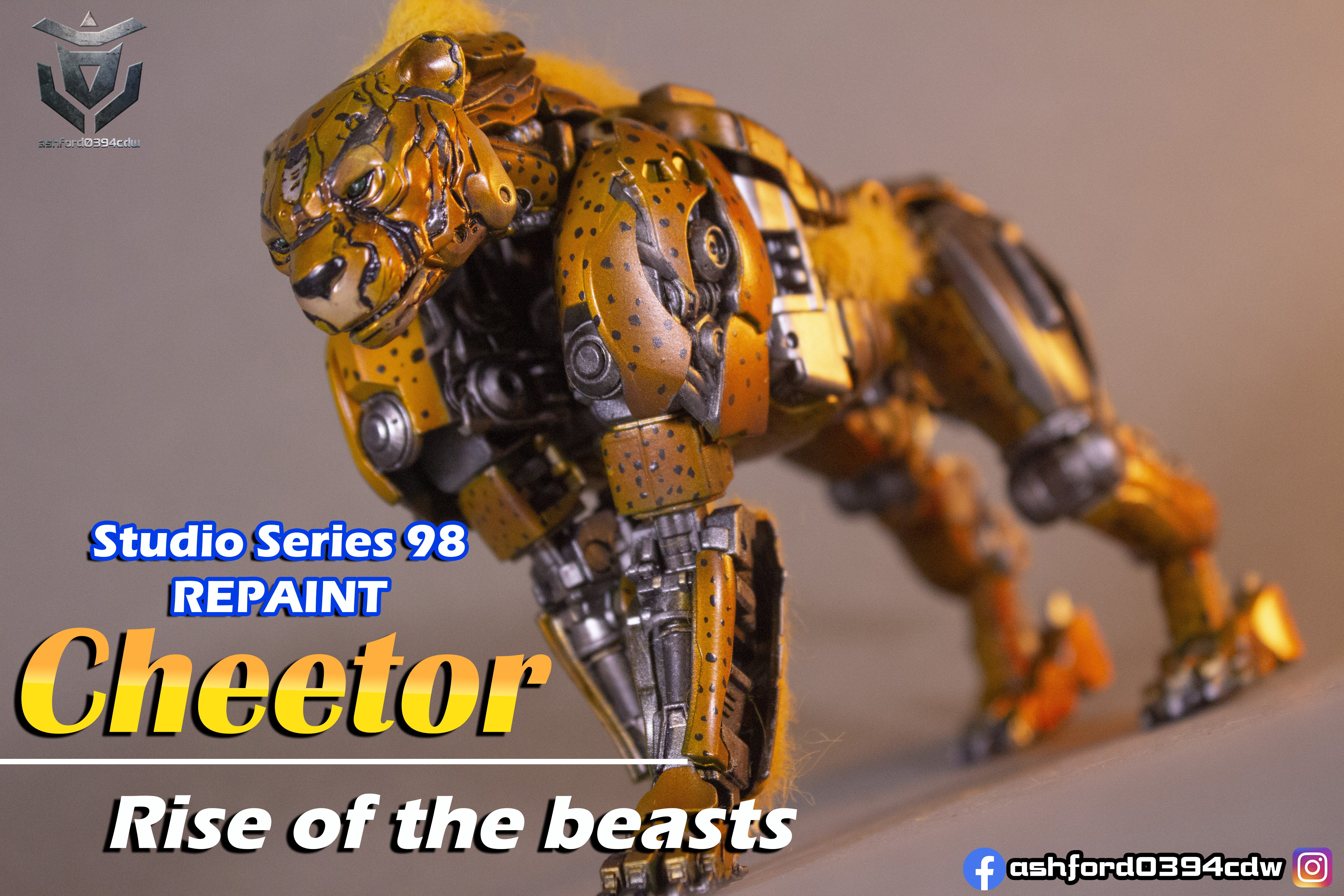 變形金剛 萬獸崛起 STUDIO SERIES-98 Cheetor 豹子(黃豹)精緻化塗裝