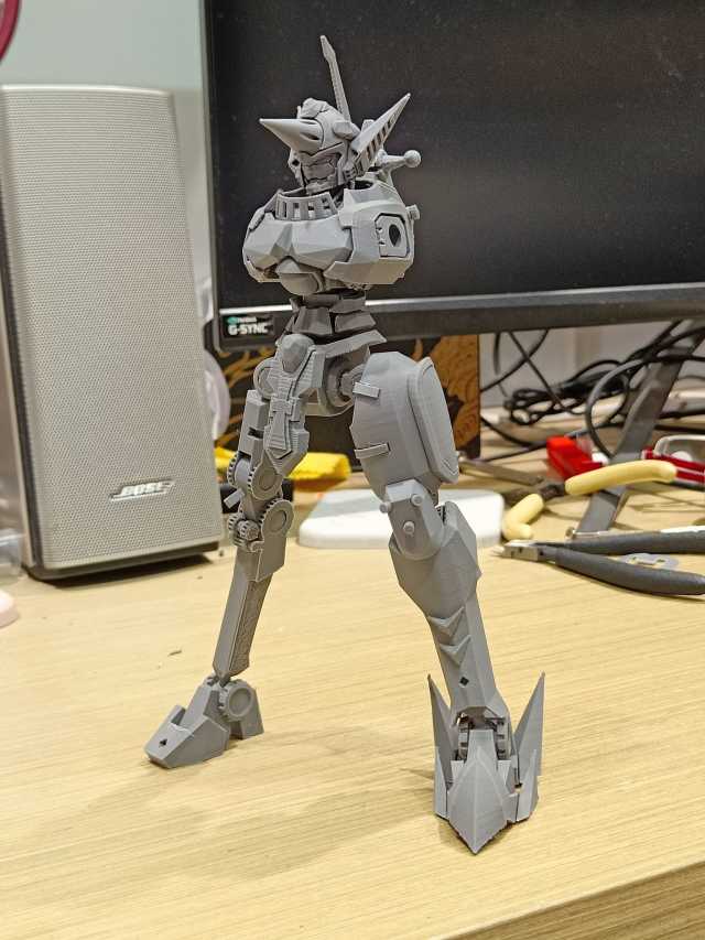 跨越20年的斬艦刀‧一文字斬り！3D列印叁式變異機