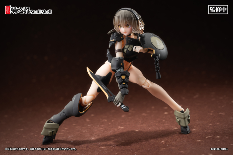 蝸之殼SNAIL SHELL「正面裝甲少女 維多莉婭」1/12 比例可動人偶 布料超少的背面防禦力肯定更高！