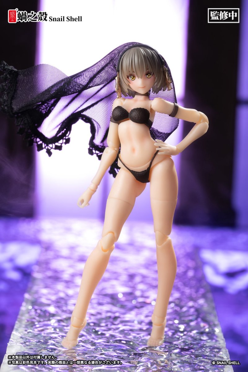 蝸之殼SNAIL SHELL「正面裝甲少女 維多莉婭」1/12 比例可動人偶 布料超少的背面防禦力肯定更高！
